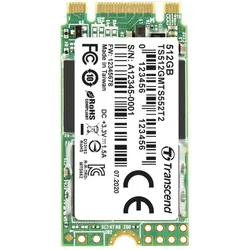 Transcend Interne M.2 PCIe NVMe SSD 2242 552T2 512 SATA 6 Gb/s Retail (512 GB, M.2), SSD