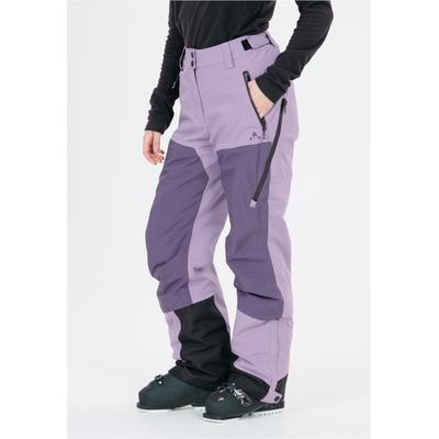 Skihose WHISTLER "Kingland", Damen, Gr. 40, EURO-Größen, lila (grau, lavendel), 100% Polyester, unifarben, lang, Hosen Skihose, mit wasserdichter Funktion