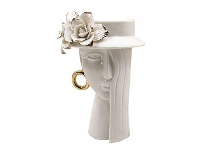 Mauro Ferretti SRL Italian Design Vaso Woman Elegant PORCELLANA 15 x 13.3 x 23.5 cm
