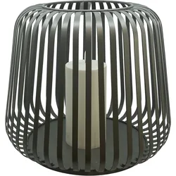 Laterne/Windlicht SOLAR COTTAG (DH 40x35 cm) - grau - DH 40x35 cm