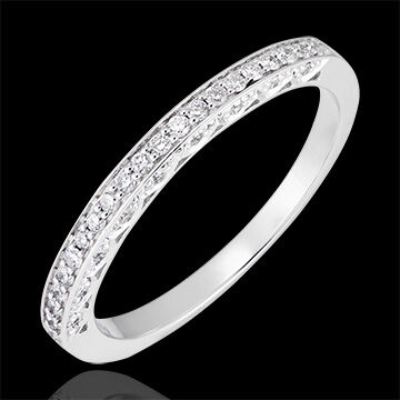 Edenly Trauring Myriade - Variation - 750er WeiÃŸgold und Diamanten