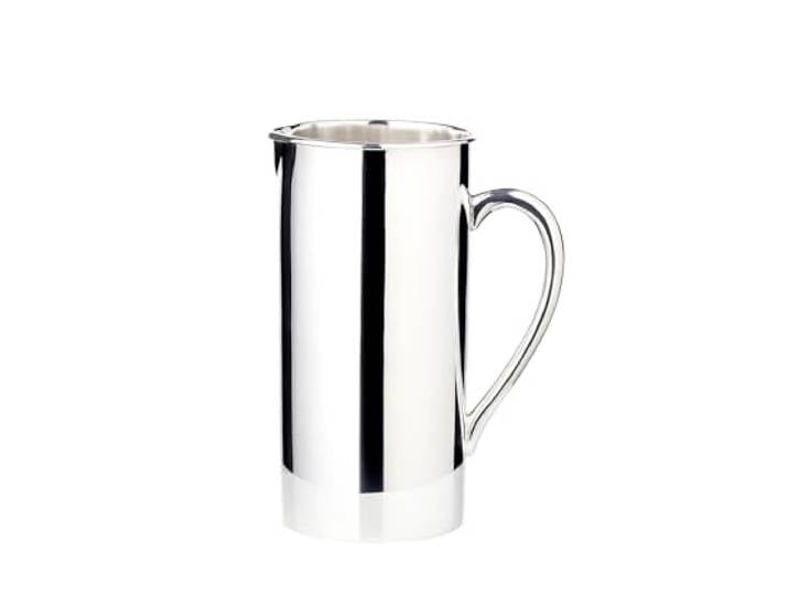 EDZARD Krug Santana (H 20 cm), edel versilbert, anlaufgeschützt Für Wasser, Saft und Wein, Karaffe, Kanne, Wasserkrug, Servierkrug Silber, Tischkultur, Geschenk