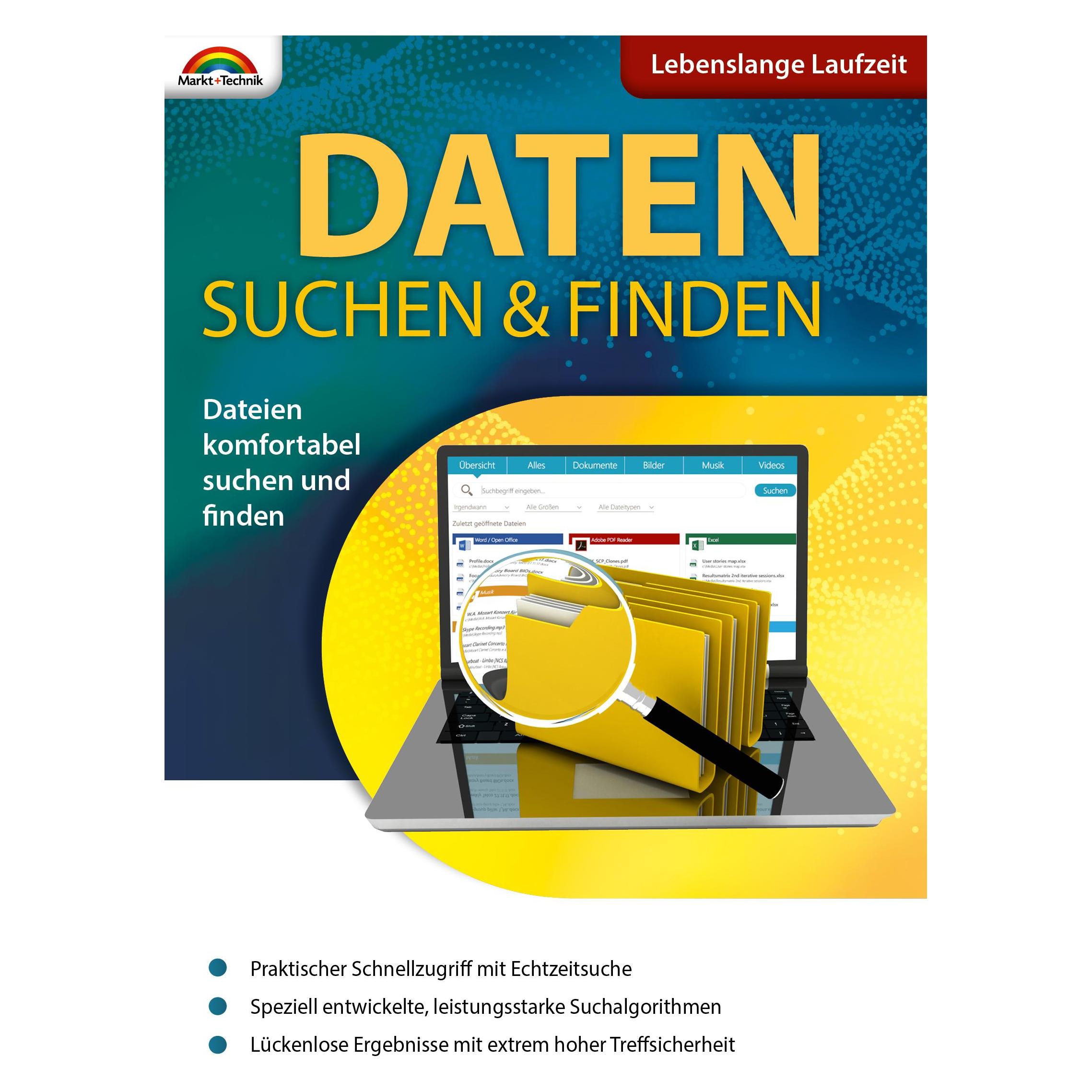 Markt + Technik Daten suchen und finden Download Code (1 User, 1 Geräte/User, unbegrenzt) (90820)