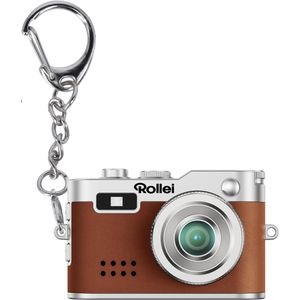Rollei Mini Kompaktkamera braun, mit 0,96 Zoll Display, 1080p, 2 MP