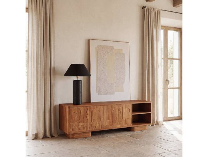 Fernsehschrank mit 2 Flügeltüren, B 175 cm