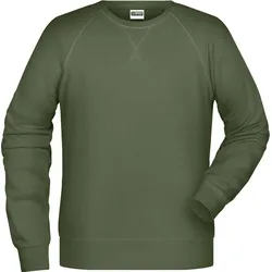 James & Nicholson Herren Raglan Sweater Sweatshirt 8022 olive M