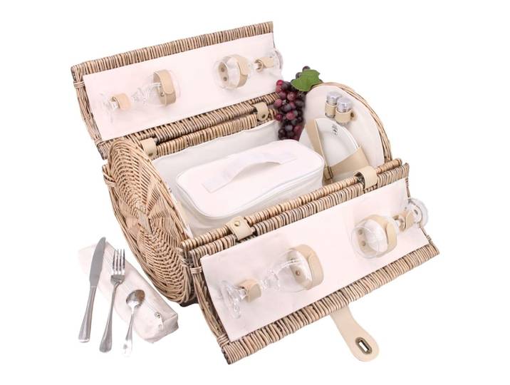Panier pique-nique opéra beige 4 personnes