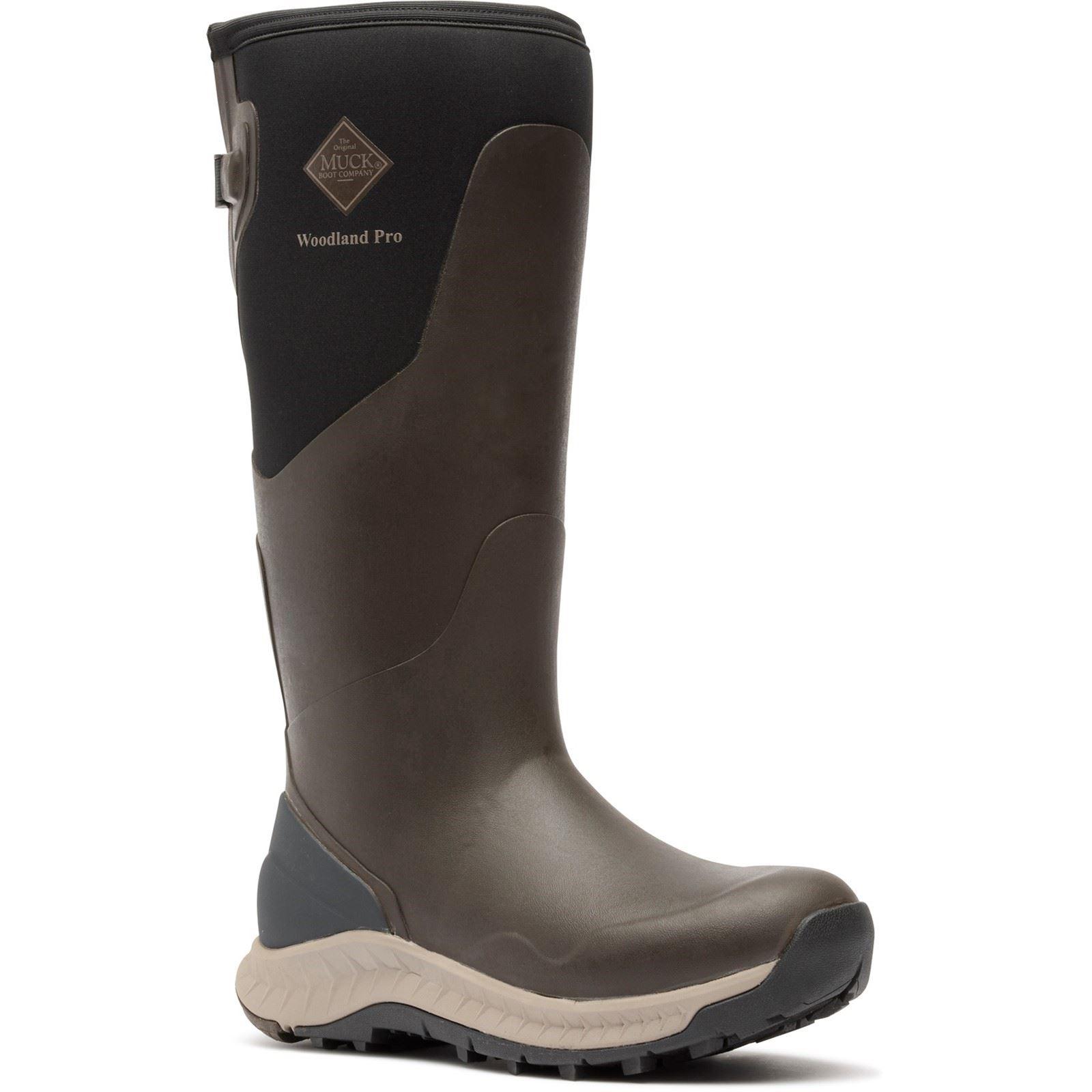 Muck Boots Woodland Pro Gummi Herren Stiefel in KAFFEE
