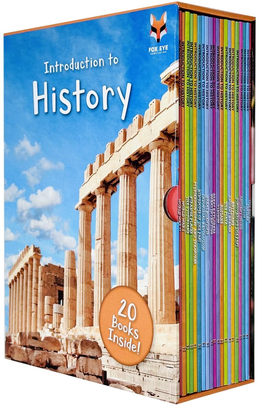 Fox Eye Publishing Introduction to History 20 Books Collection Box Set – Educational History Learning Collection