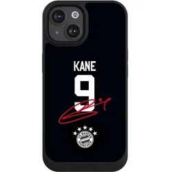 Nivocase Handyhülle für Apple iPhone 15 Hülle NIVOpure Case Schwarz FC Bayern München Trikot Harry Kane (Apple iPhone 15), Smartphone Hülle, Schwarz