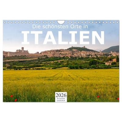 Die schönsten Orte in Italien. (Wandkalender 2026 DIN A4 quer), CALVENDO Monatskalender