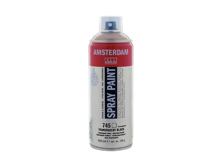 Amsterdam Acryl-Spray Transparent-Schwarz 400 ml