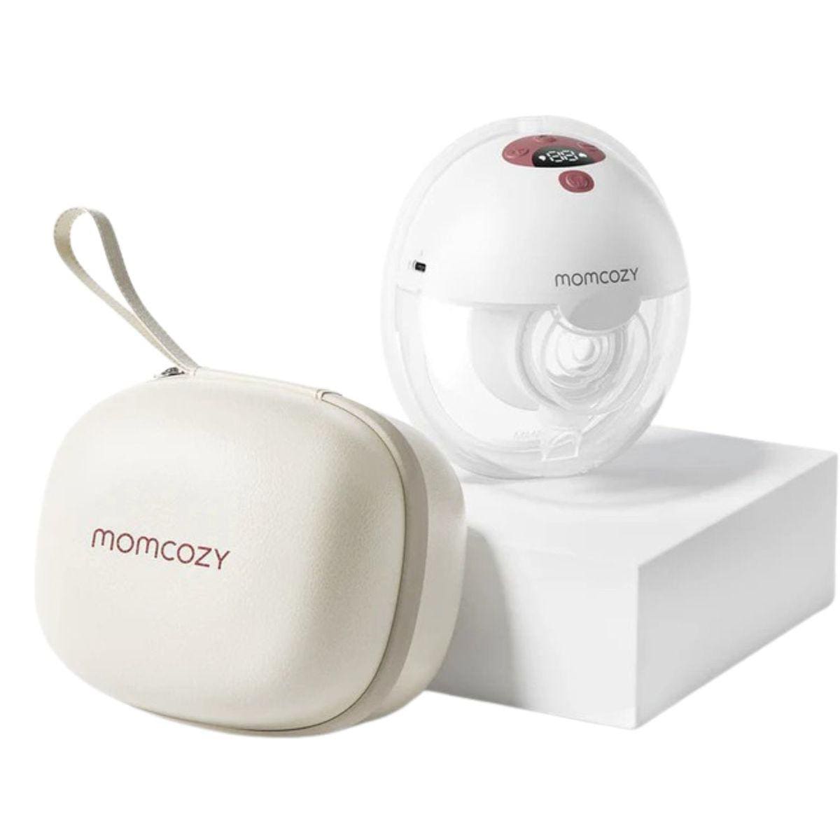 Momcozy M5 Smart Milchpumpe, Single mit Akku grau BP380-GR70000B00105