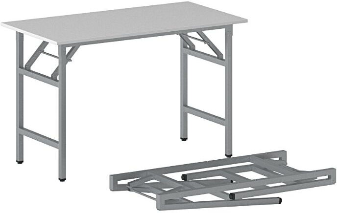 B2B Partner Klapptisch FAST READY, 120x60 cm, graues Gestell, grau