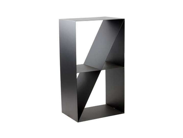 Markone Kaminholzregal Magnus Typ R142, Schwarz, Metall, Schlichtes Design, 80 cm, schlichtes Metall-Ofenregal für stilvolle Lagerung und Designharmonie