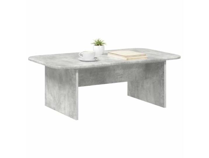 KTHLBRH Rechteckiger Kaffeetisch, Grau, Beton, 93 x 53 x 33 cm Ingenieuriertes Holz, Aufbewahrungsfach, modernes Design, für Wohnzimmer