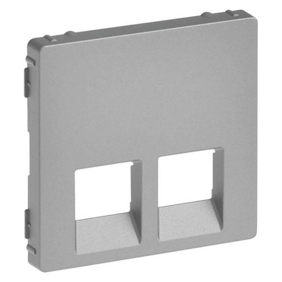 Legrand Valena Life Abdeckung RJ11/RJ45 2-fach Farbe: Aluminium 755422 (755422)