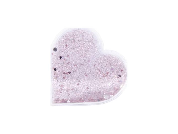 Rayher Acryl Magnet-Bilderrahmen Herz mit Glitter 9.4 × 2.4 × 9.4 cm