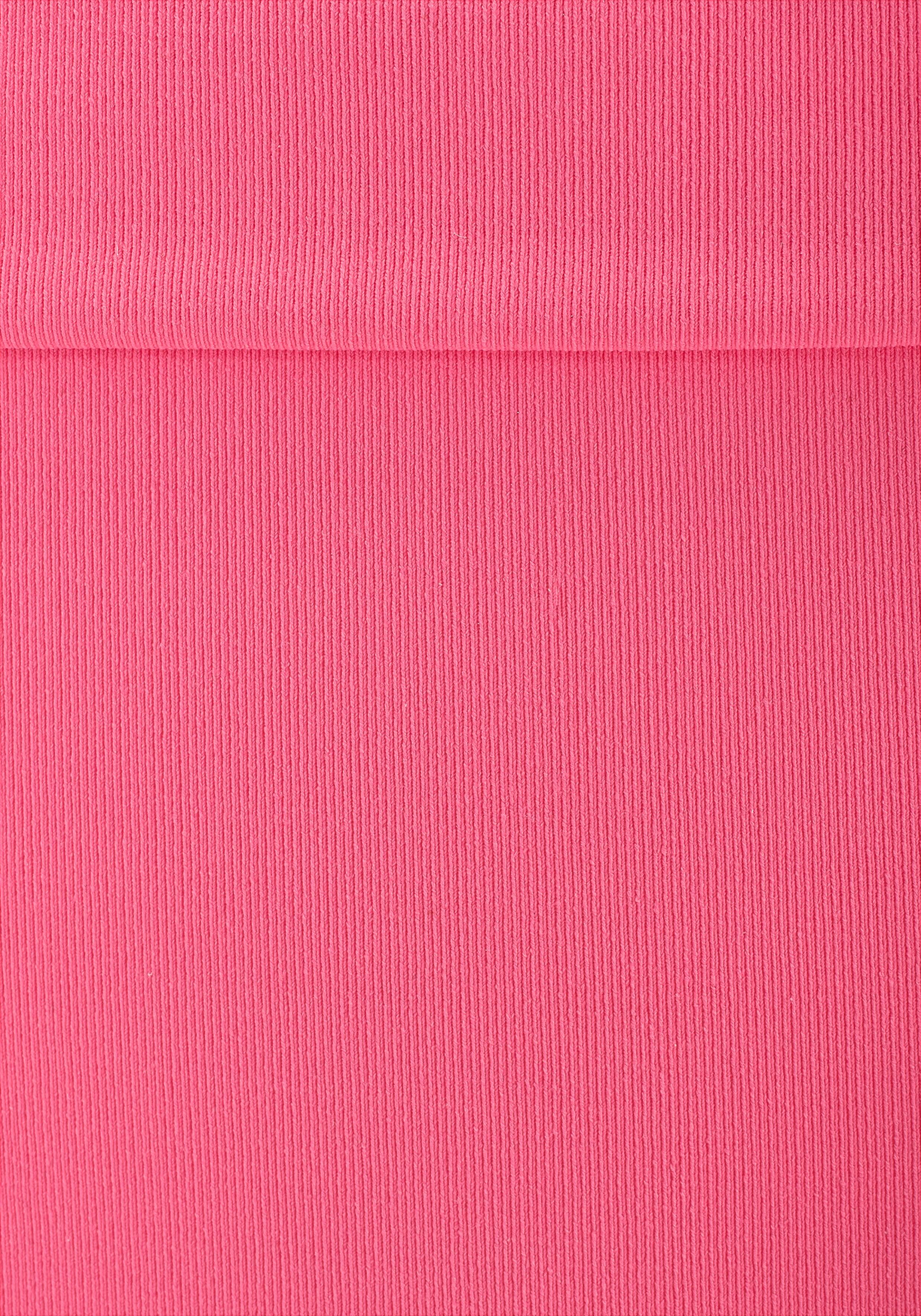 Bikini-Hose BUFFALO "Happy", Damen, Gr. 44, N-Gr, rosa, Microfaser, Polyamid, unifarben, Badehosen Bikini-Hose, mit Umschlagbund rosa 44, N-Gr