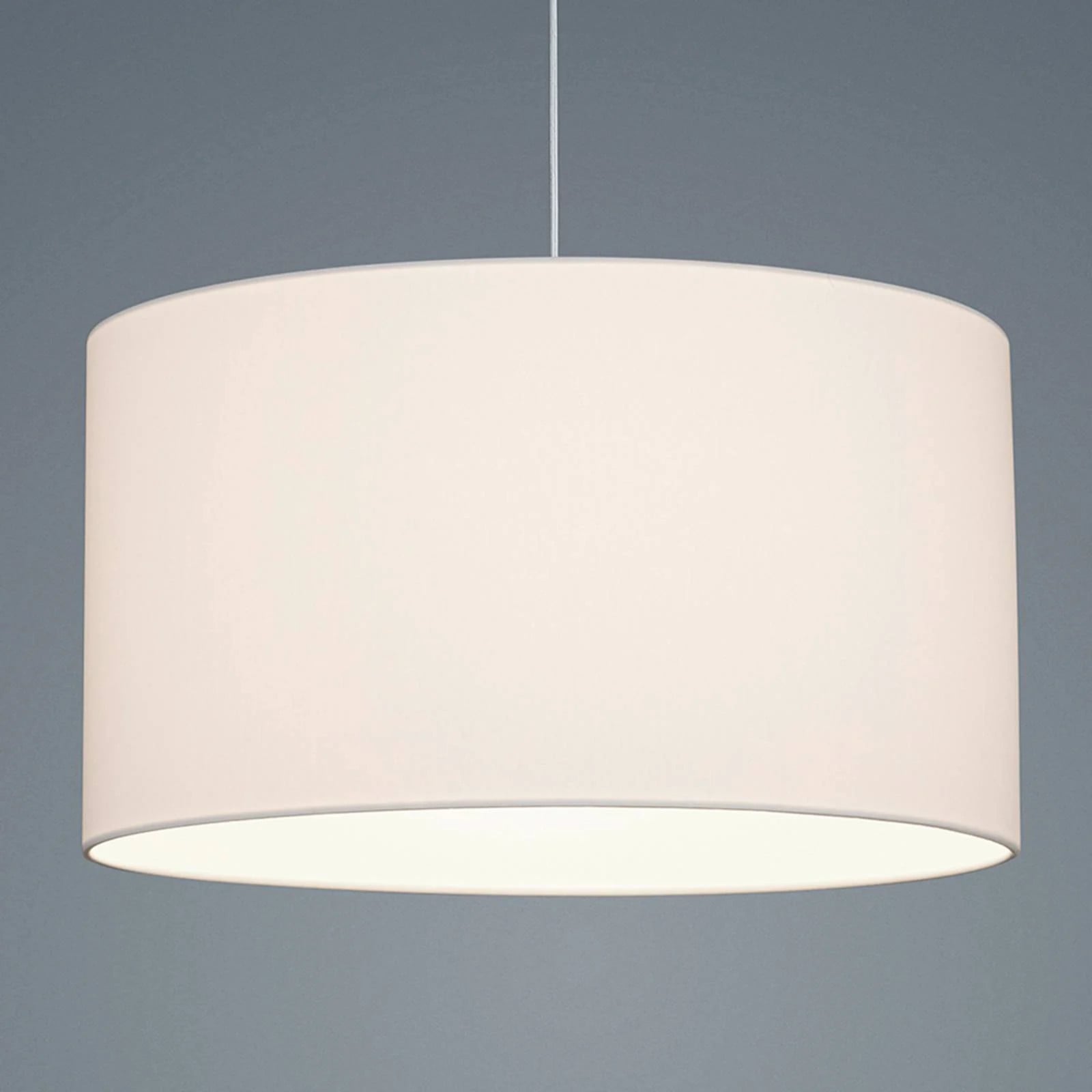 Helestra Hanglamp Certo Modern Cilinder - Wit/Opaal - Textiel en Metaal