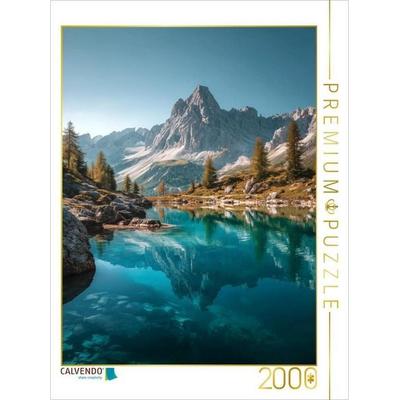 CALVENDO Puzzle Wasser und Himmel verschmelzen zu einem Spiegel innerer Klarheit. | 2000 Teile Lege-Größe 90x67cm Foto-Puzzle für glückliche Stunden