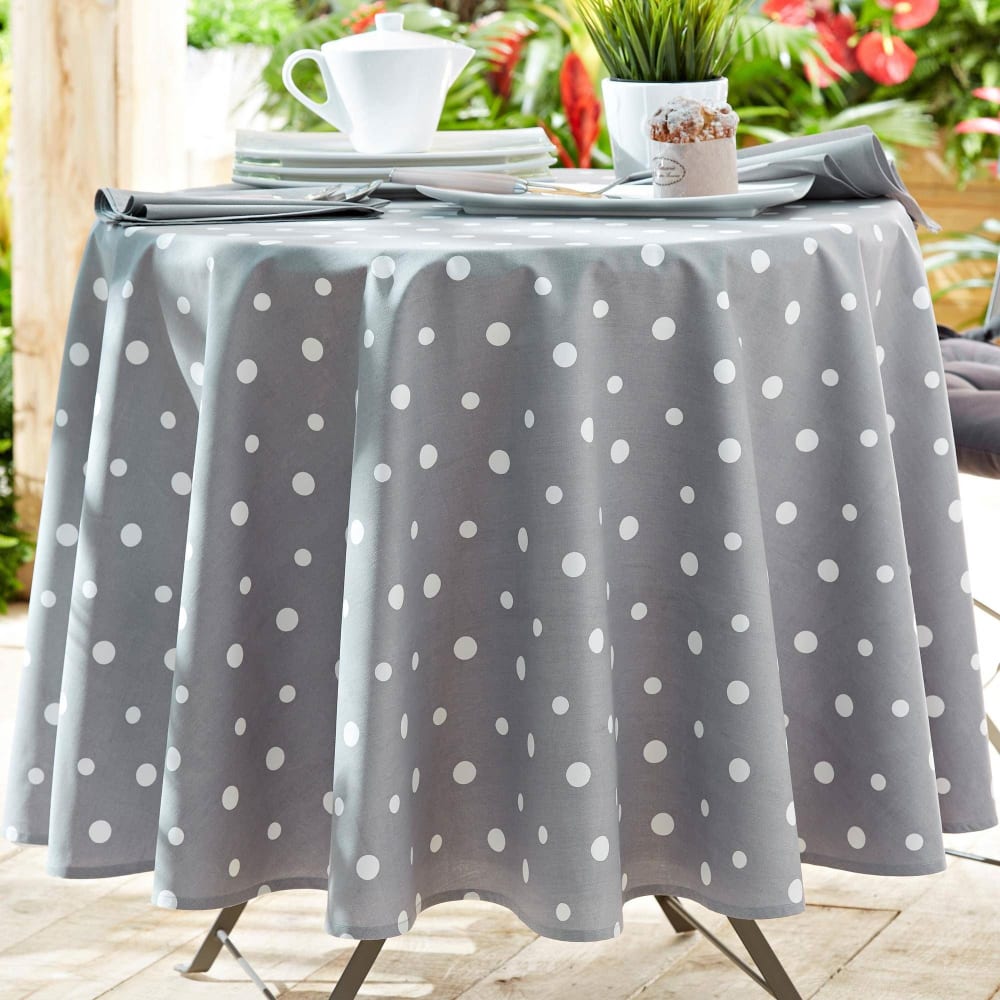 Becquet Nappe en coton gris 180x240cm Gris 240x1x180cm