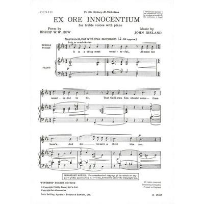 Ex Ore Innocentium, Chorpartitur, Taschenbuch von , Schott Music