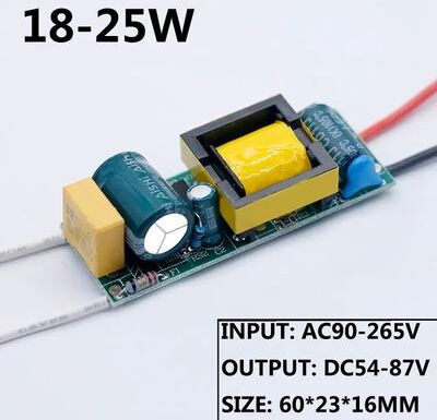 Inspired Living LED Driver 220V Constant Current 300mA Power Supply Module (136W) For Downlights & DIY LEDs 18 25w Dc54 87v output 180 200ma