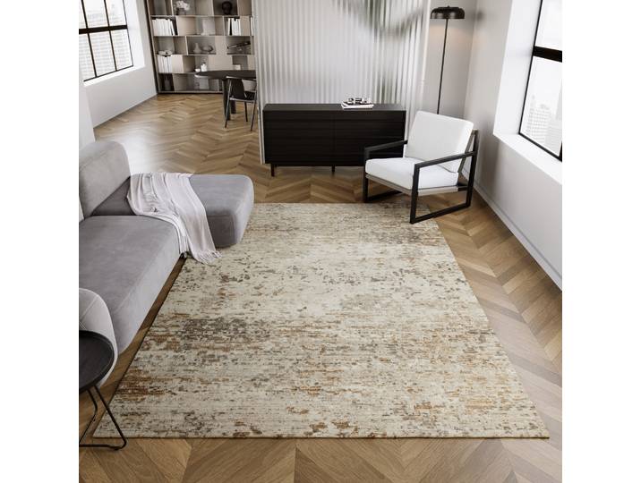 Teppich ESPRIT Upper East Side , beige, B:200cm H:6mm L:300cm, Schurwolle, Teppiche, Teppich, Wollteppich, kurzflor, Vintage, gewebt, edel, Wohnzimmer, natürlich