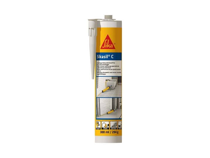Sika Sikasil Bau- und Sanitärsilikon Hellgrau 0.3 l
