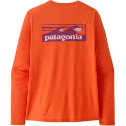 Patagonia Herren Cap Cool Daily Boardshort Logo Langarmshirt - L - Orange Peel - Light Orange Pee