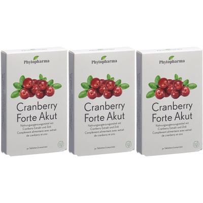 Phytopharma Cranberry Forte Akut Tabl 30 Stkx3 3x30 St Tabletten