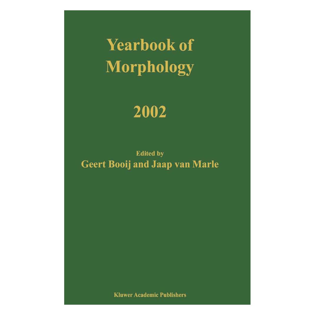 Springer Yearbook of Morphology 2002 (Englisch, Softcover, Geert Booij, Jaap van Marle) (55378002)