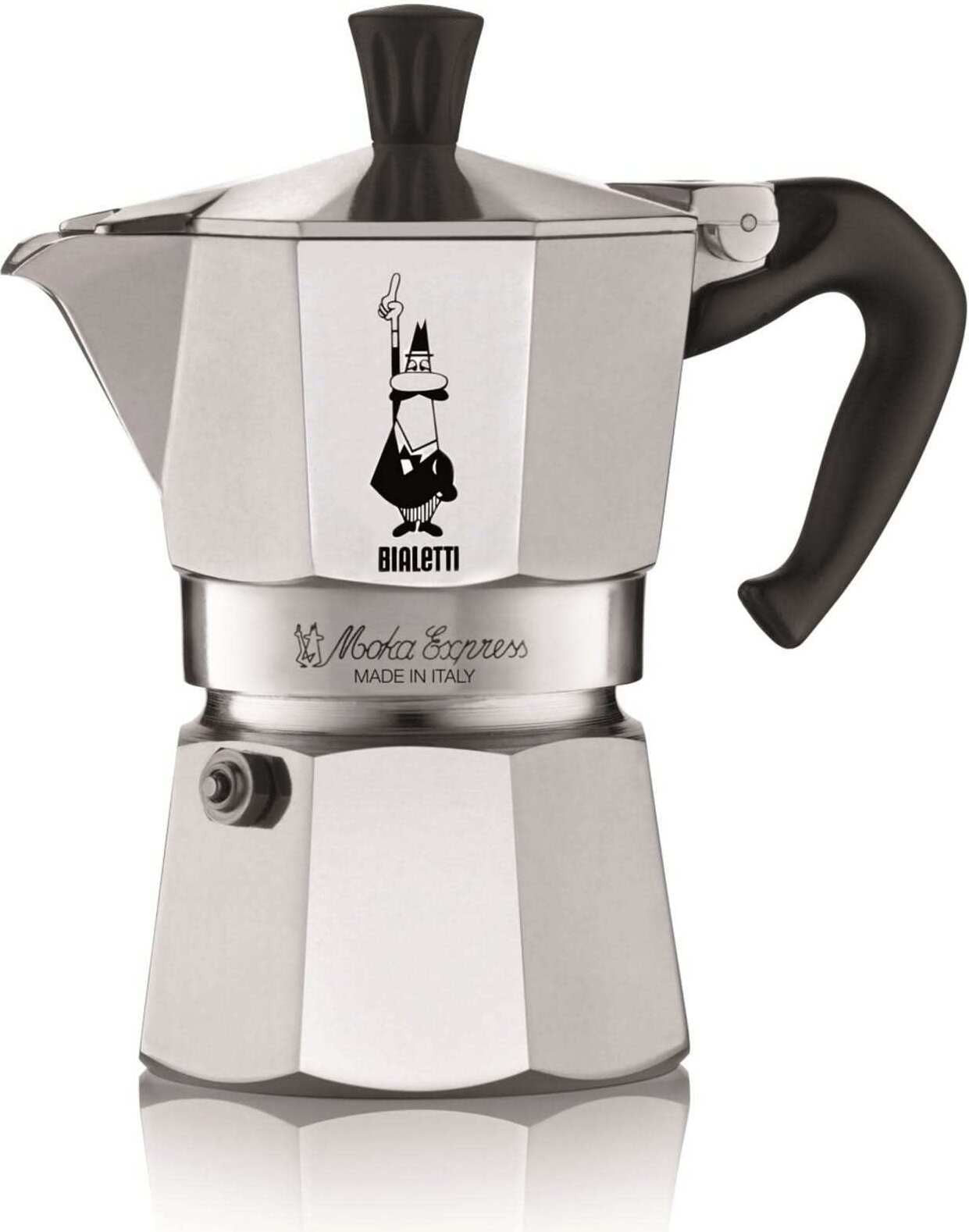 Bialetti Moka Express Koffiezetapparaat voor 3 kopjes espresso