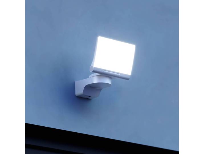 STEINEL XLED Home 2 Außenstrahler in Weiß, weiß / opal, Kunststoff, LED Außenleuchte