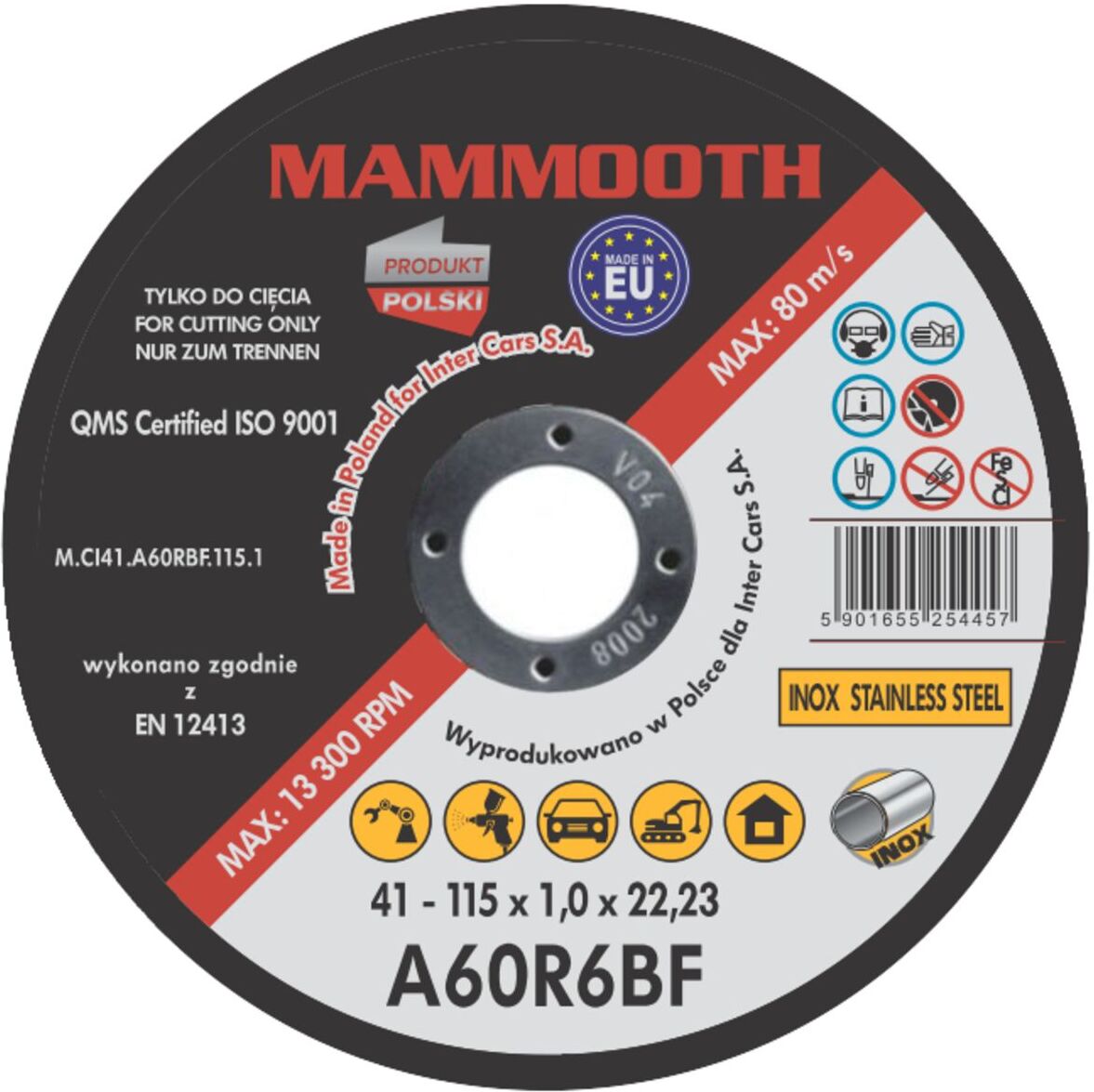 Mammooth Dischi da taglio M.CI41.A60RBF.115.1/B
