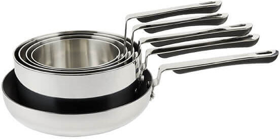 Commichef Stackem Tri Ply 5 Piece Cookware Set