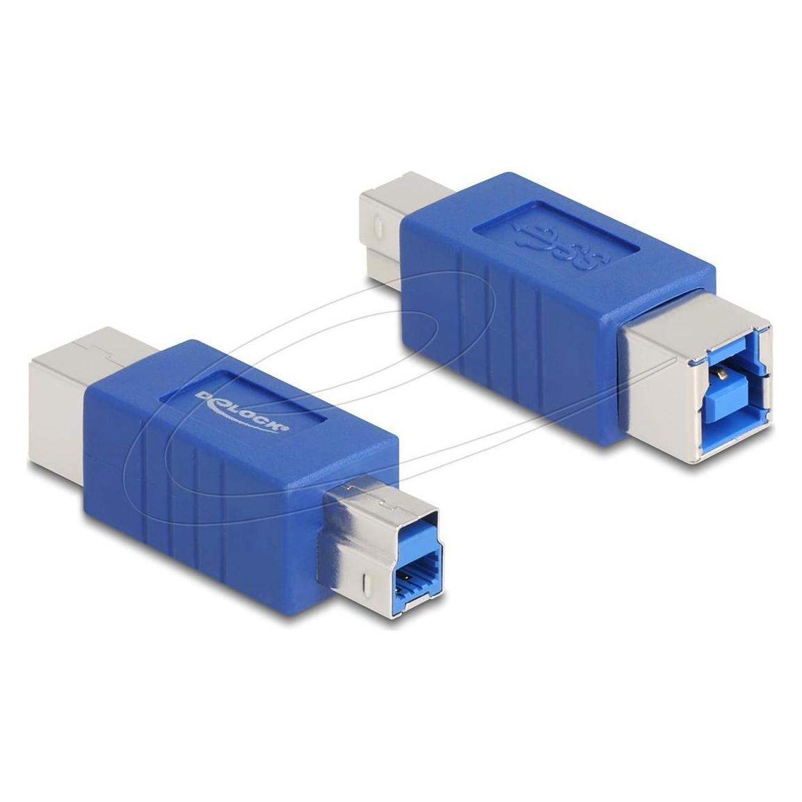 Delock USB 5 Gbps Adapter USB Typ-B Stecker zu Buchse Portsc (USB-B, USB-B) (67229)