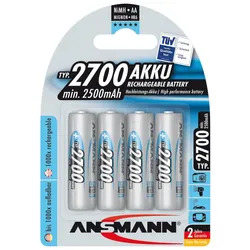 ANS NH 4X2700 - NiMh Akku, AA (Mignon), 2700 mAh, 4er-Pack