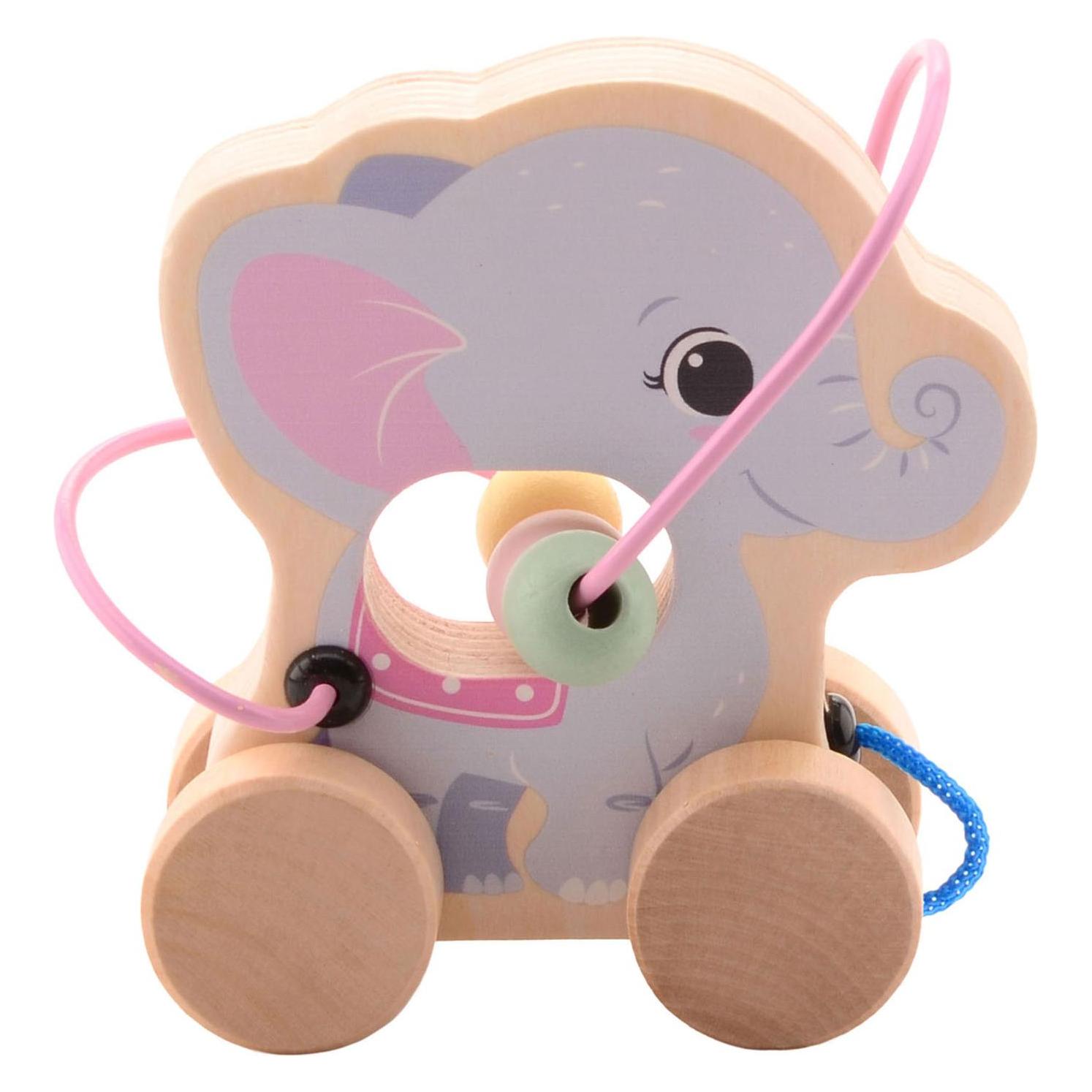 Jouéco The Wildies Family Rolltiere aus Holz (80115)