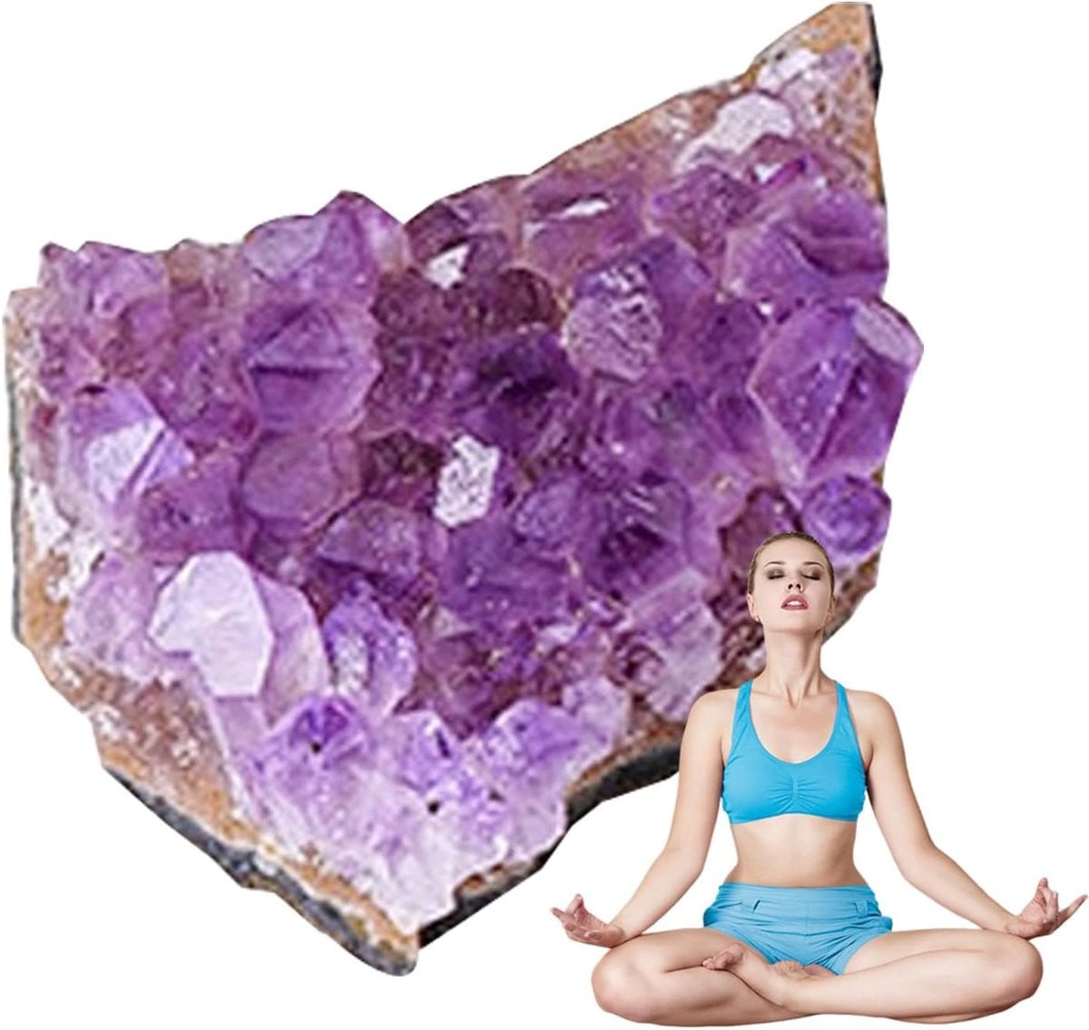 Amethist Cluster Diep Paars - Ruwe Kristallen van 10g voor Meditatie