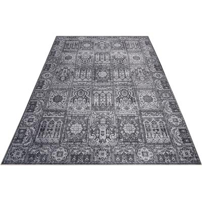 Teppich WECON HOME "Fresh Bachtiar", grau, B:80cm H:6mm L:150cm, Baumwolle, Kunstfaser, Teppiche, Teppich, Wohnzimmer
