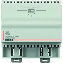 BTicino F551 Reiheneinbaugerät Switch 4-fach 10/100 MB 4TE DIN