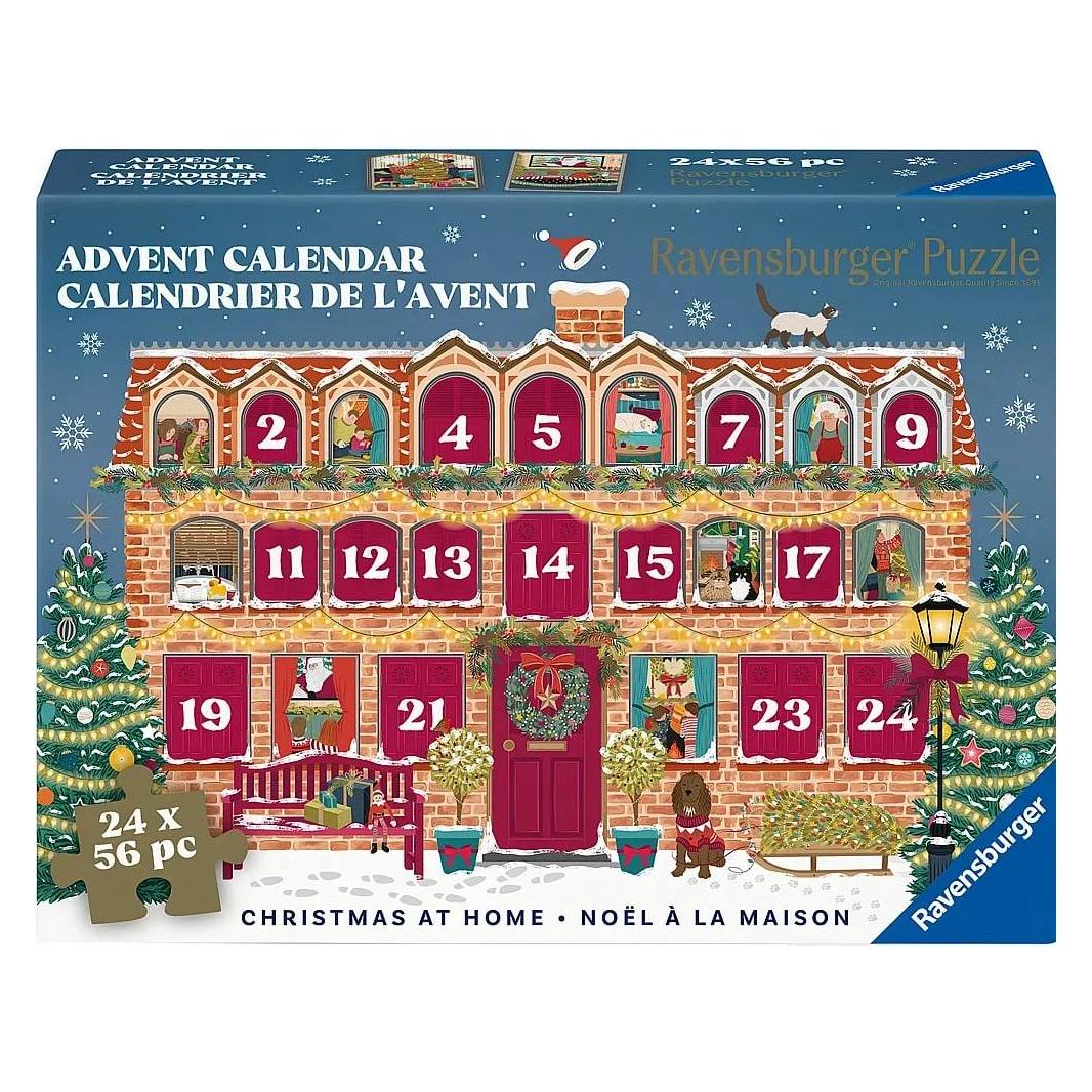 Ravensburger Puzzle Adventskalender 24x56 Teile - Christmas at Home (24 Türchen) (12002014)