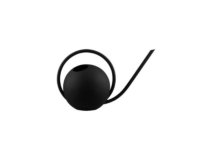 Design Giesskanne „Globe“ aus Edelstahl Schwarz AYTM