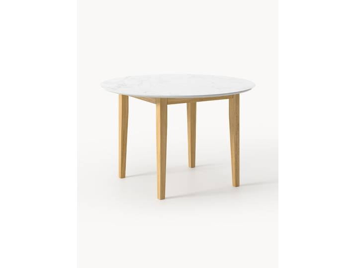 Table ronde aspect marbre Jackson, tailles variées