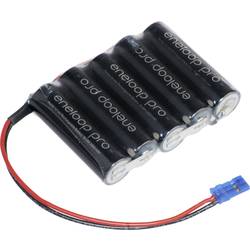 Panasonic eneloop Pro F1x5 Graupner Akkupack 5x Mignon (AA) Kabel, Stecker NiMH 6 V 2450 mAh 134059