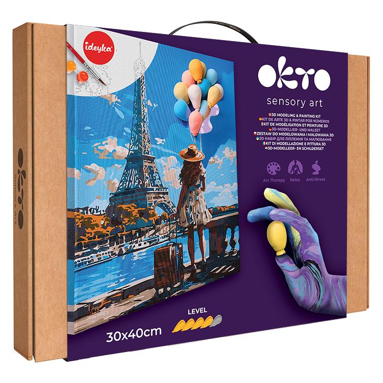 Okto 3D Modellier- und Malset Grüsse aus Paris (30013)
