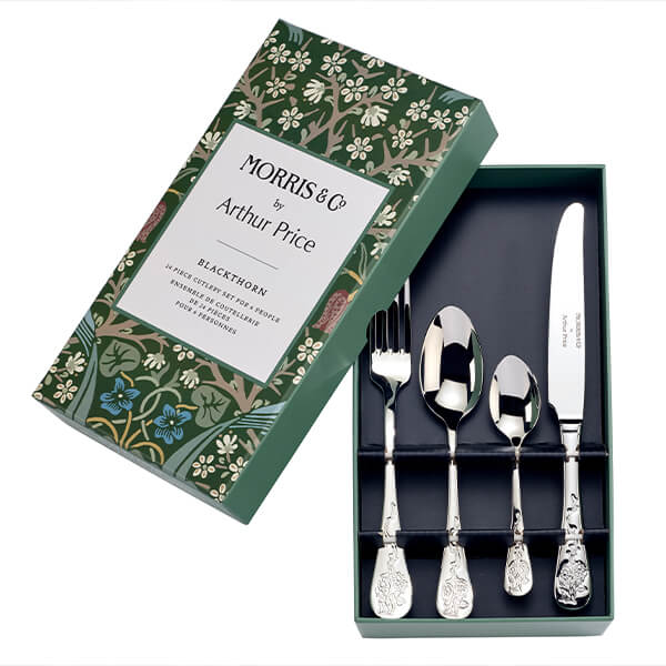 Morris & Co by Arthur Price Blackthorn 24 Piece Cutlery Box Set