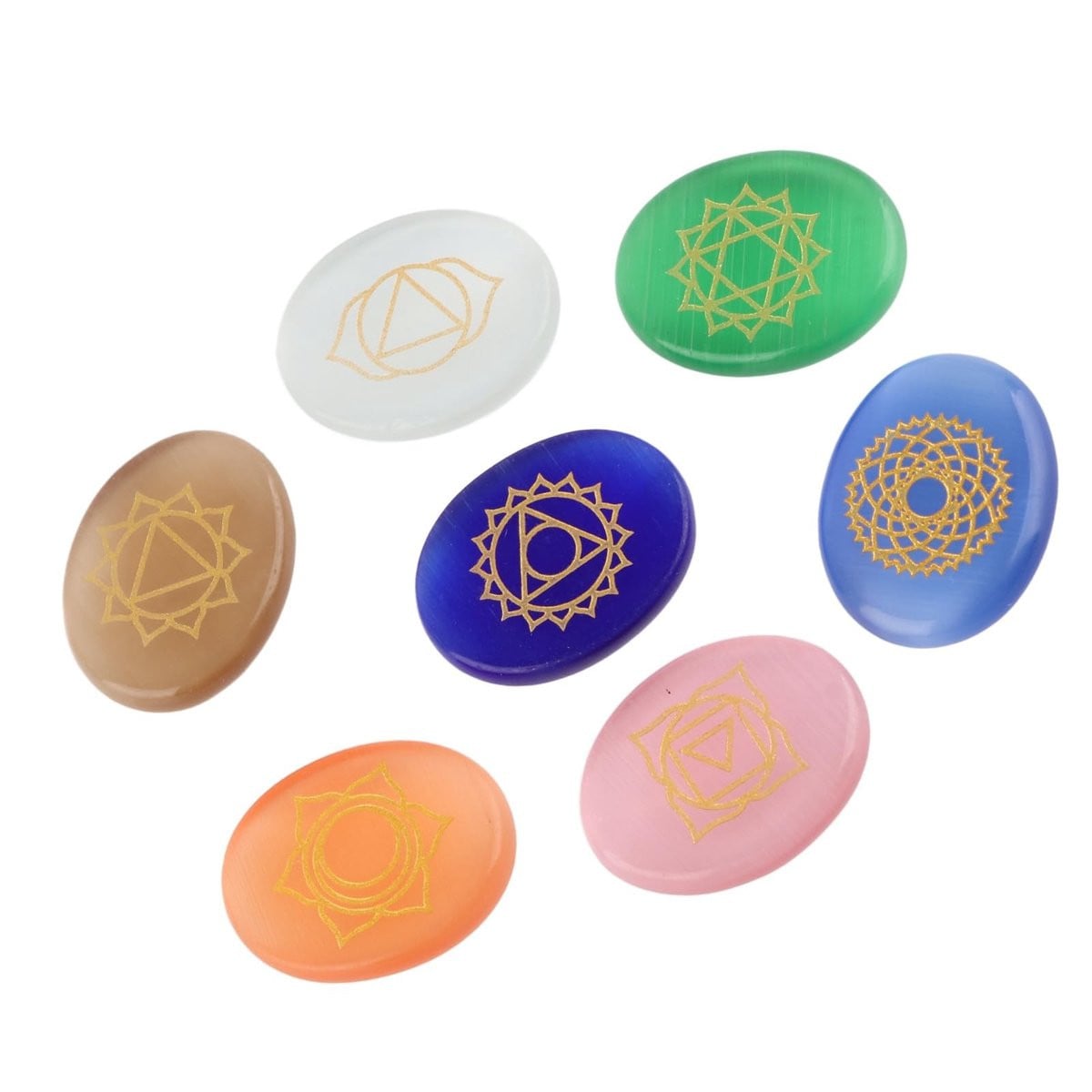 Dailygoody Sugoyi chakra-stenen voor kristaltherapie en positieve energie